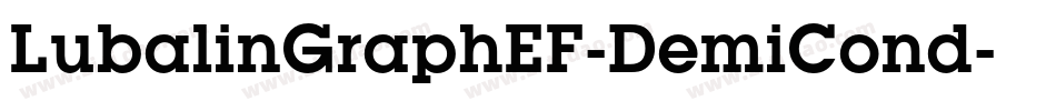 LubalinGraphEF-DemiCond字体转换