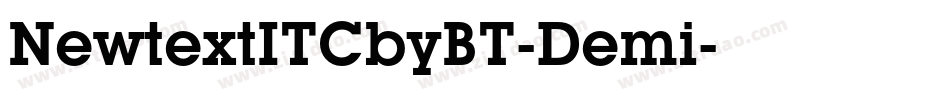 NewtextITCbyBT-Demi字体转换