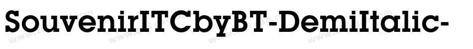 SouvenirITCbyBT-DemiItalic字体转换