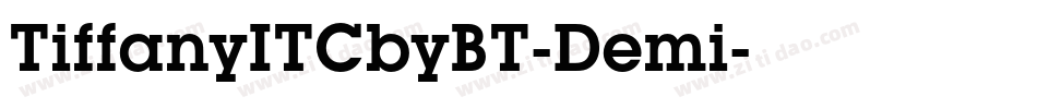 TiffanyITCbyBT-Demi字体转换