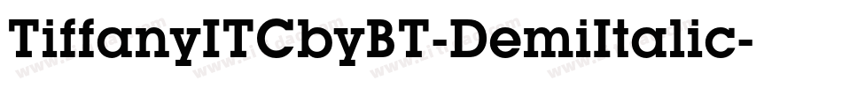 TiffanyITCbyBT-DemiItalic字体转换