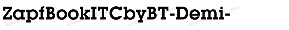 ZapfBookITCbyBT-Demi字体转换