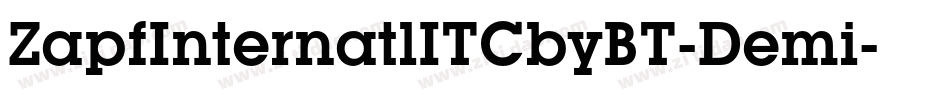 ZapfInternatlITCbyBT-Demi字体转换