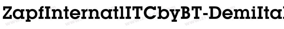 ZapfInternatlITCbyBT-DemiItalic字体转换