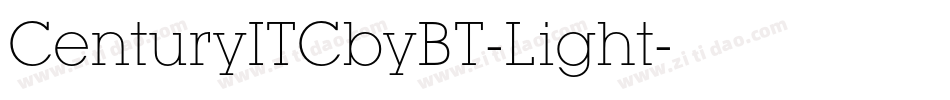 CenturyITCbyBT-Light字体转换