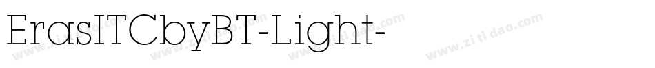 ErasITCbyBT-Light字体转换