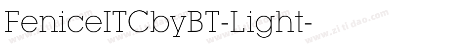FeniceITCbyBT-Light字体转换