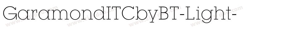 GaramondITCbyBT-Light字体转换
