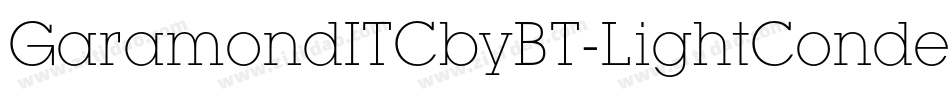 GaramondITCbyBT-LightCondensed字体转换