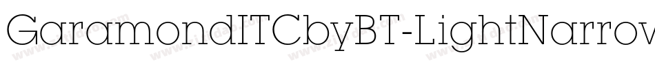 GaramondITCbyBT-LightNarrow字体转换