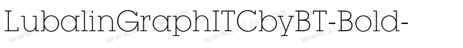 LubalinGraphITCbyBT-Bold字体转换