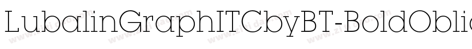 LubalinGraphITCbyBT-BoldOblique字体转换