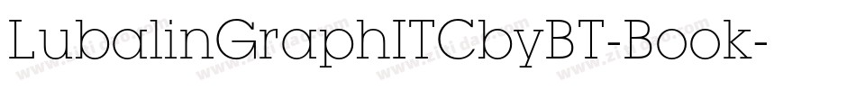 LubalinGraphITCbyBT-Book字体转换
