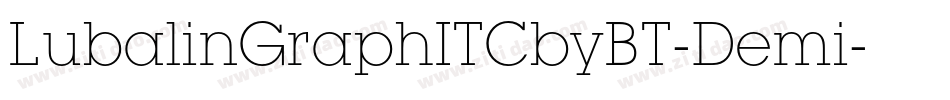 LubalinGraphITCbyBT-Demi字体转换