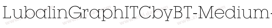 LubalinGraphITCbyBT-Medium字体转换