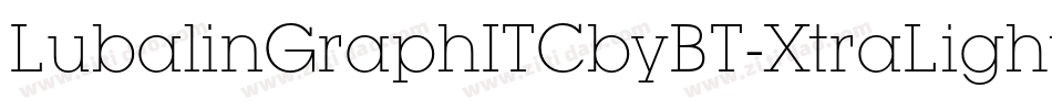 LubalinGraphITCbyBT-XtraLightOb字体转换
