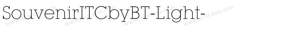 SouvenirITCbyBT-Light字体转换