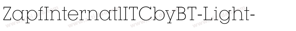 ZapfInternatlITCbyBT-Light字体转换