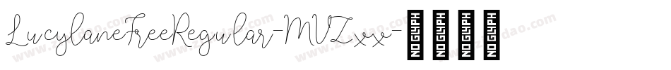 LucylaneFreeRegular-MVZxx字体转换