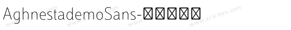 AghnestademoSans字体转换