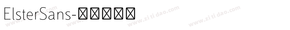 ElsterSans字体转换