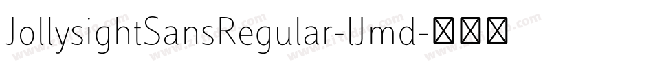 JollysightSansRegular-lJmd字体转换