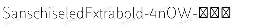 SanschiseledExtrabold-4nOW字体转换