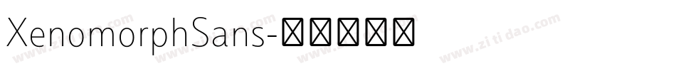 XenomorphSans字体转换