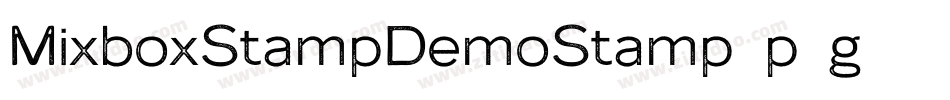 MixboxStampDemoStamp-p7g11字体转换 MixboxStampDemoStamp-p7g11字体转换