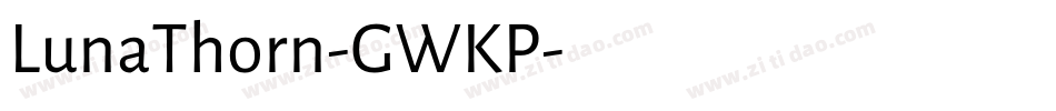 LunaThorn-GWKP字体转换