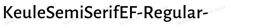 KeuleSemiSerifEF-Regular字体转换