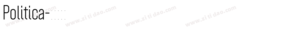 Politica字体转换