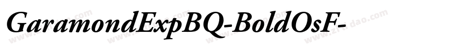 GaramondExpBQ-BoldOsF字体转换