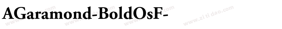 AGaramond-BoldOsF字体转换