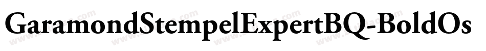 GaramondStempelExpertBQ-BoldOsF字体转换