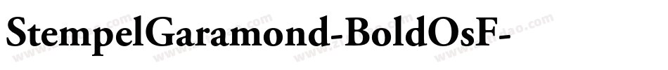 StempelGaramond-BoldOsF字体转换