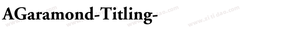 AGaramond-Titling字体转换