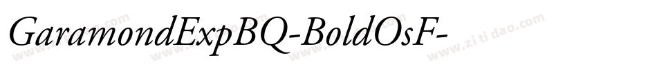 GaramondExpBQ-BoldOsF字体转换