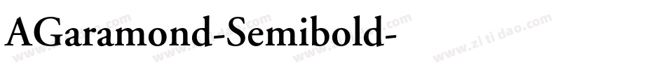 AGaramond-Semibold字体转换