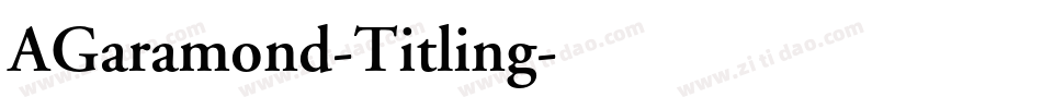 AGaramond-Titling字体转换