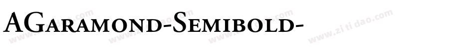 AGaramond-Semibold字体转换