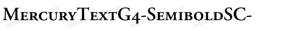 MercuryTextG4-SemiboldSC字体转换