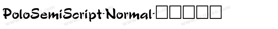PoloSemiScript-Normal字体转换
