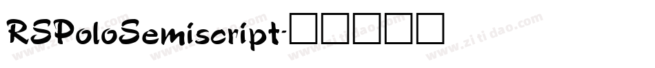 RSPoloSemiscript字体转换
