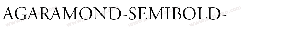 AGaramond-Semibold字体转换