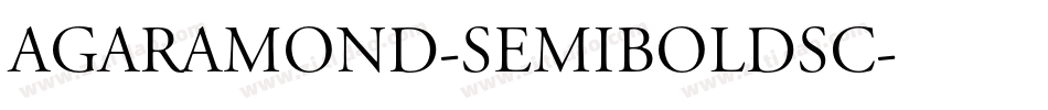 AGaramond-SemiboldSC字体转换