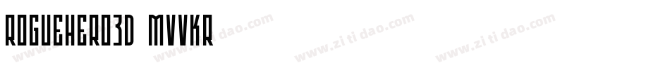 RogueHero3D-MVVKr字体转换