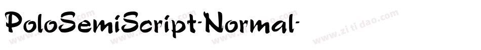 PoloSemiScript-Normal字体转换