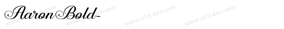 AaronBold字体转换