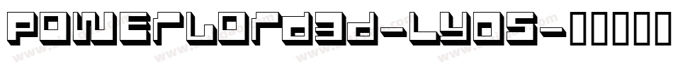PowerLord3D-lyO5字体转换